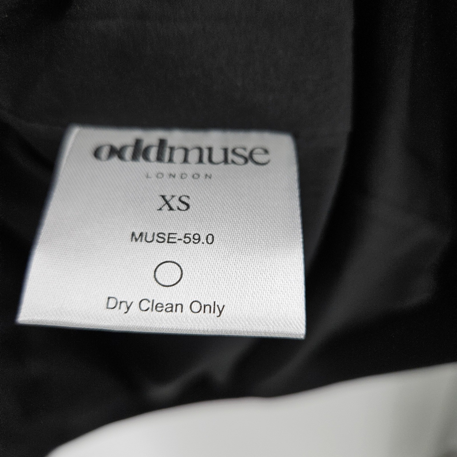 Odd Muse Ultimate Muse Cap Sleeve Mini Dress Black Flap Pockets High Neck NWT XS