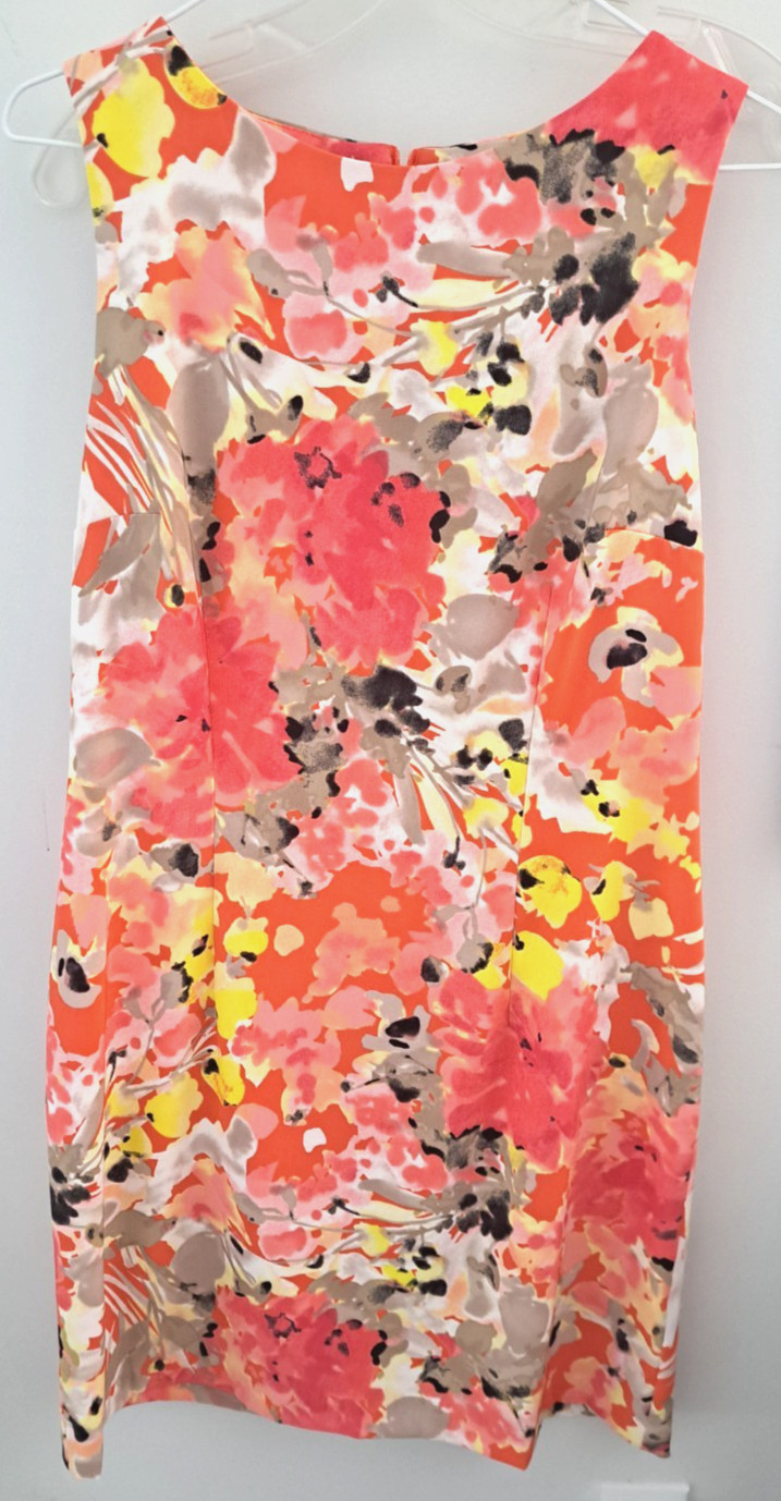 ALYX Multicolor Floral Unlined Polyester Spandex Sheath Dress 14