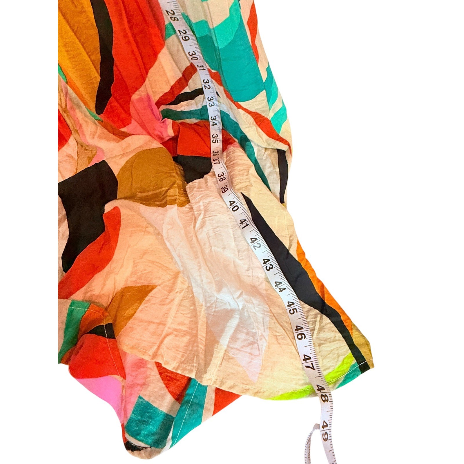 FORE Abstract Maxi Dress Women’s Medium Multicolor Sleeveless Boho Resort