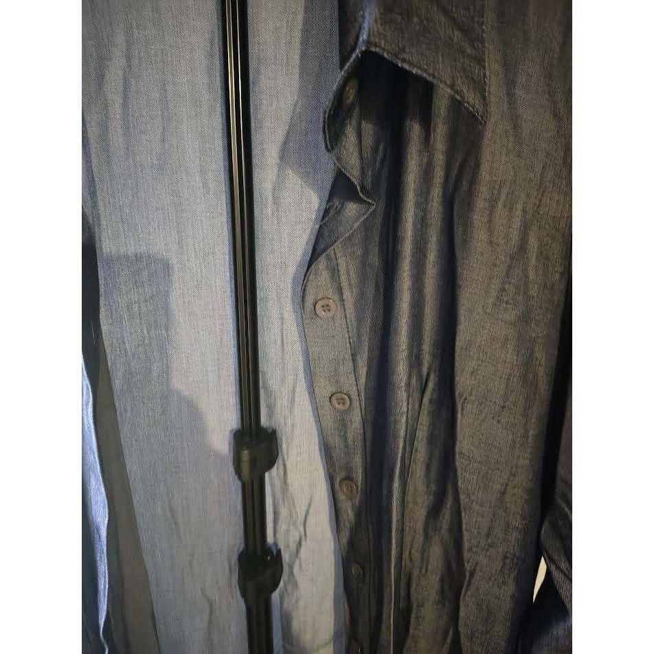 Womens Duster Long Sleeve Button Front Lightweight Dress 3XL-runs small