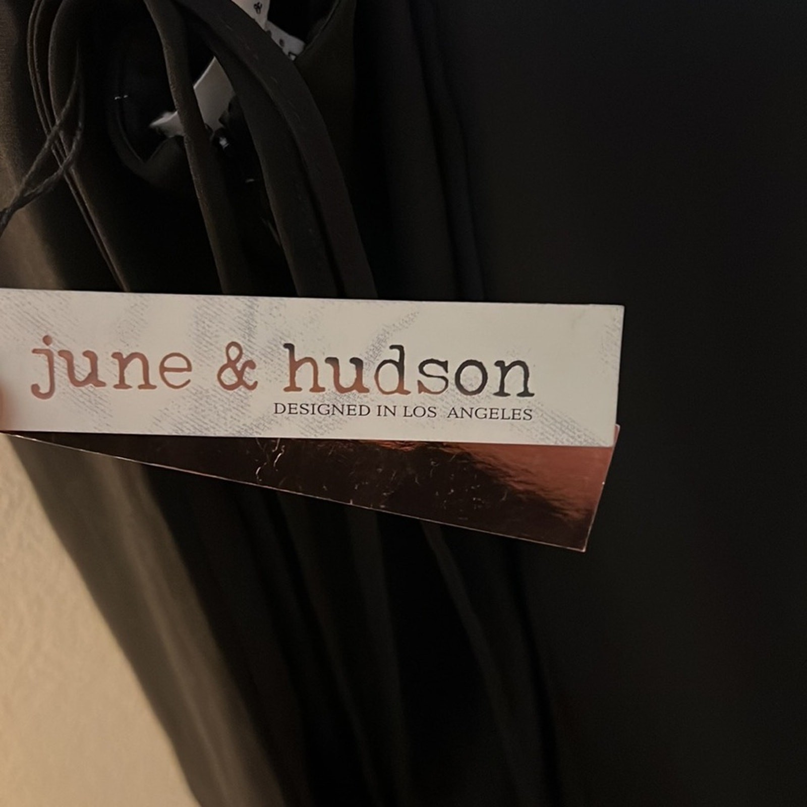 june & hudson Tie Back Straight Neck Dress Size Mm