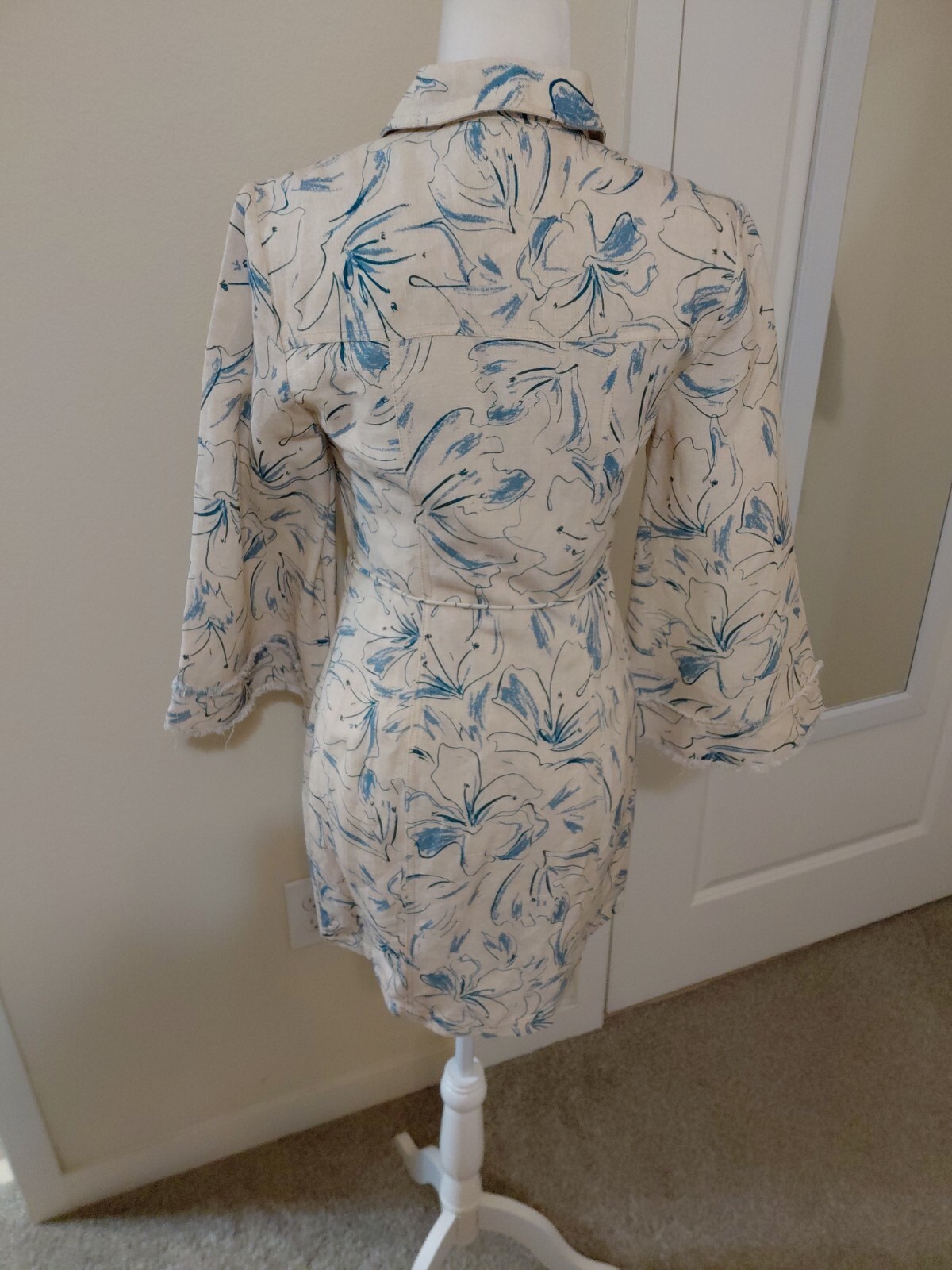 Significant Other Ansel Printed Linen Blend Mini Shirt Dress SZ 2 EUC #263