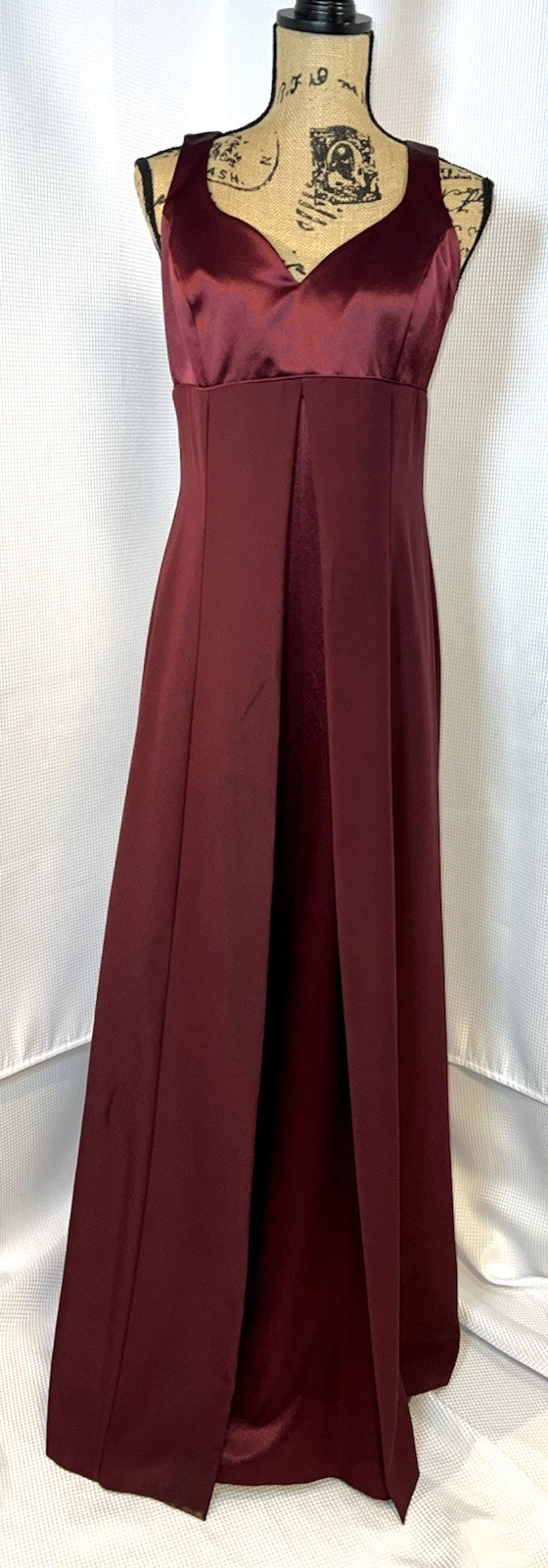 Vintage Fashion 1001 Nights Maxi Dress Size 11/12 Color Dark Red Burgundy V59
