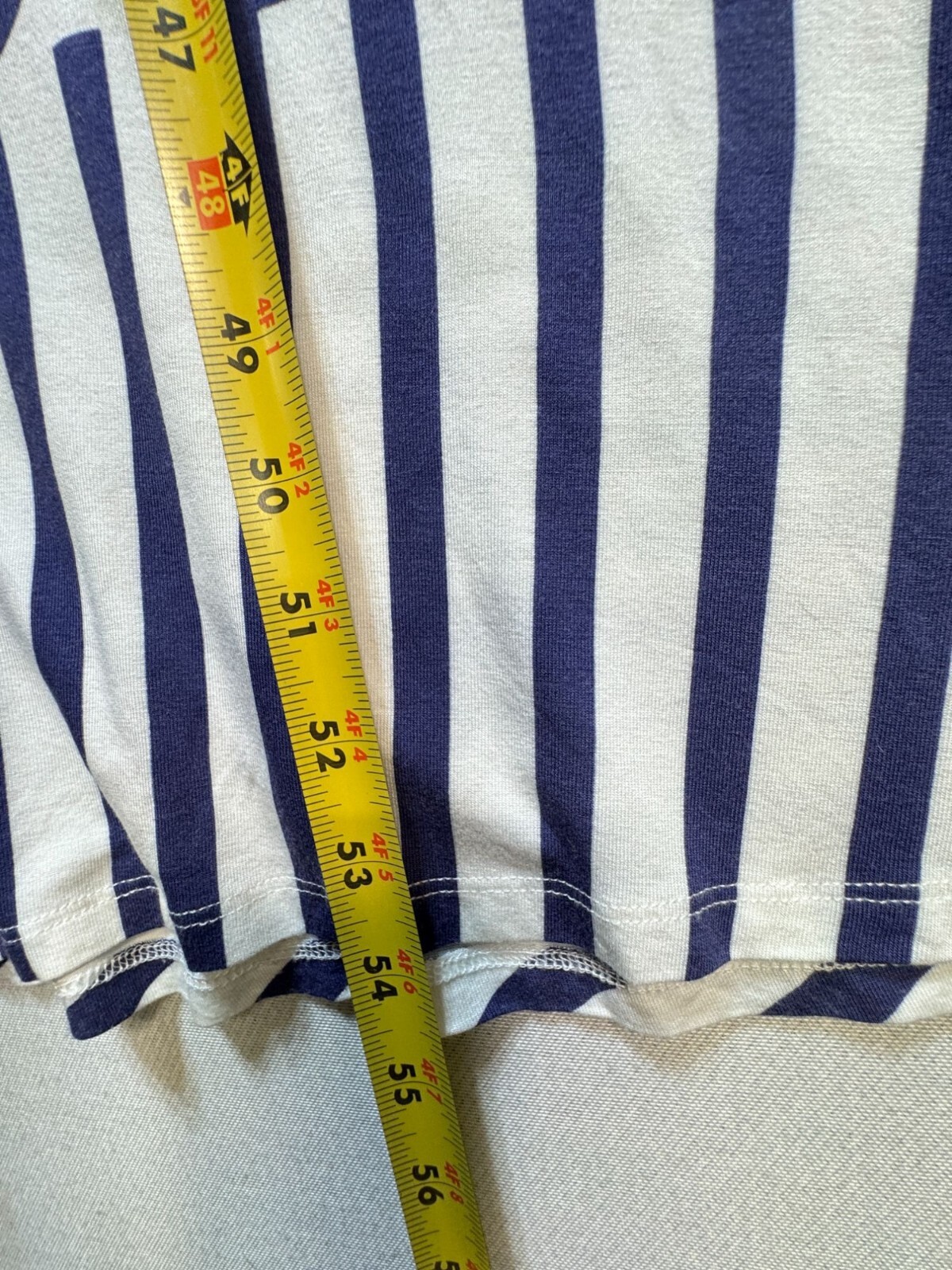 Peter Som For Designation Womens Maxi Dress Size S Blue White Striped Sheer
