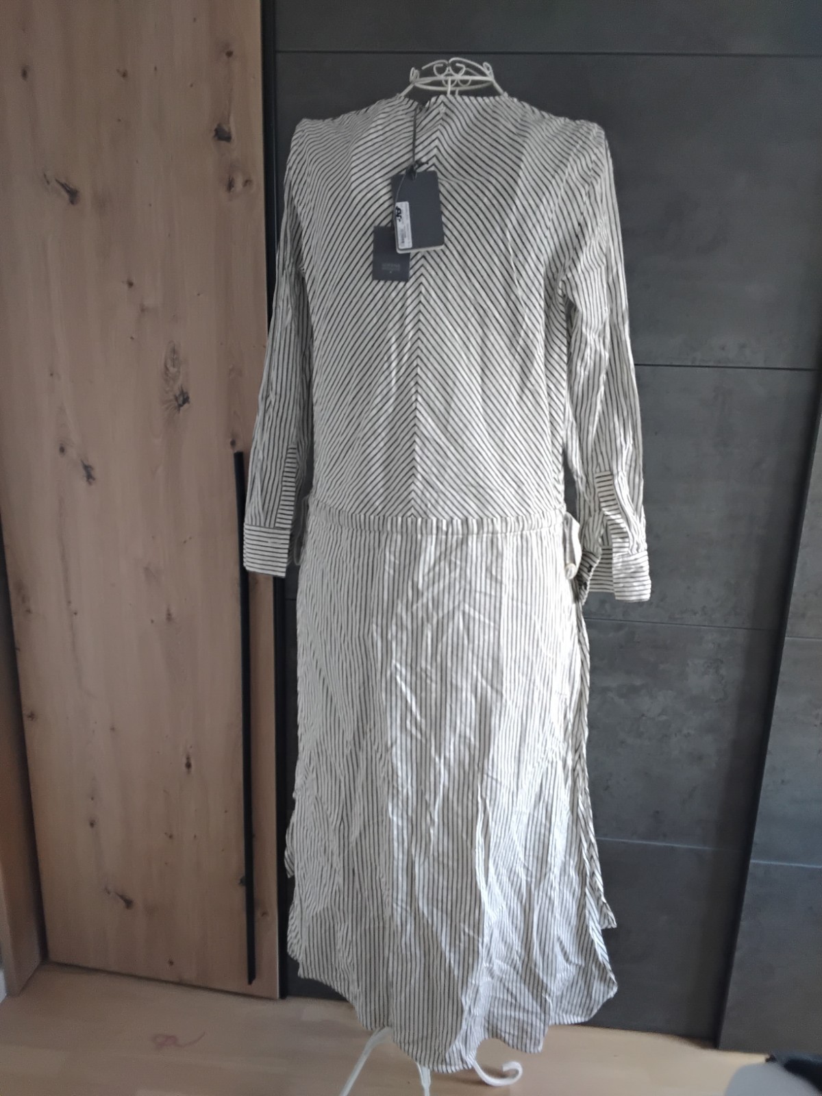 Lorena Antoniazzi long dress size 40, multi-colored, striped, cotton NP €500