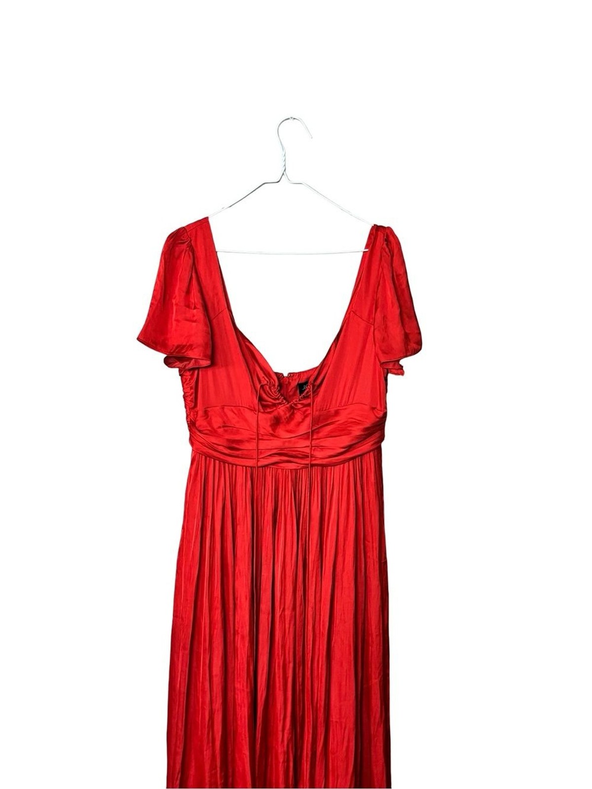 J.Crew Collection Flutter Sleeve Maxi Dress Luster Georgette