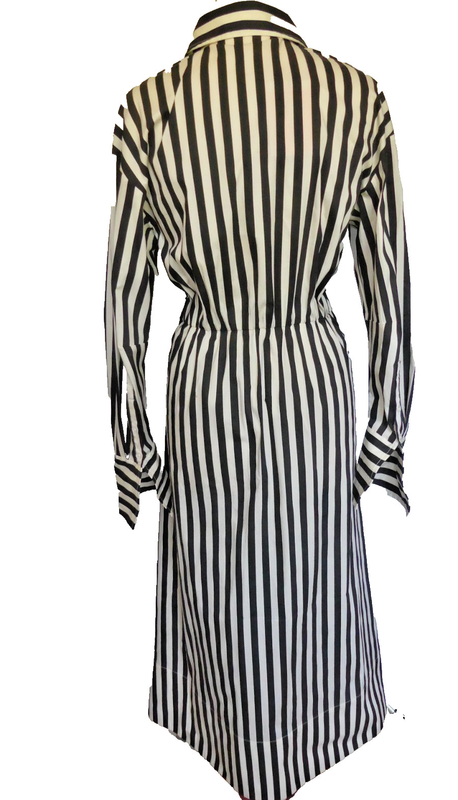 Simon Miller Maxi Inna Poplin Dress Black White Striped US Med Style # W45793170