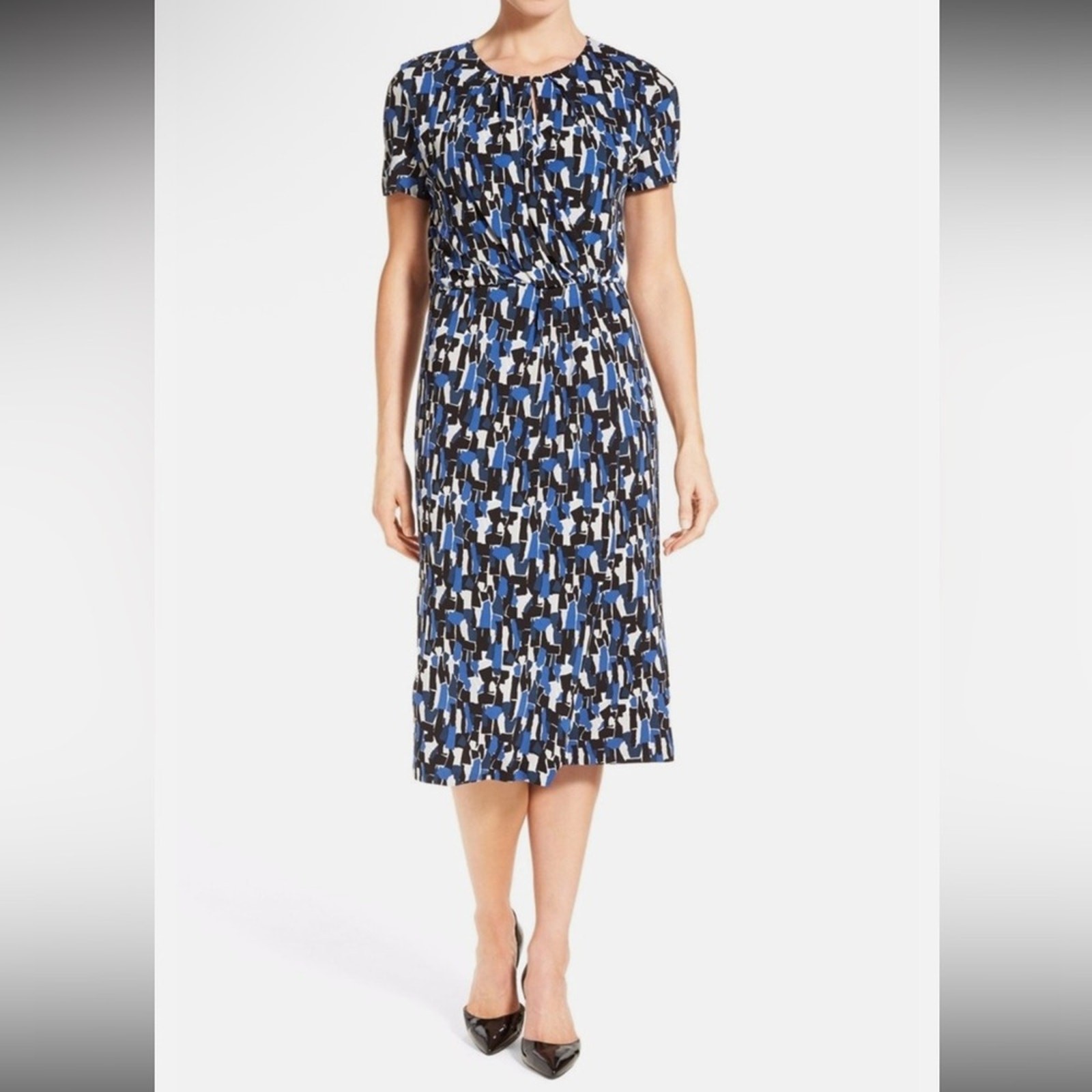 Hugo Boss Enedita Dress in Abstract Print Size XS