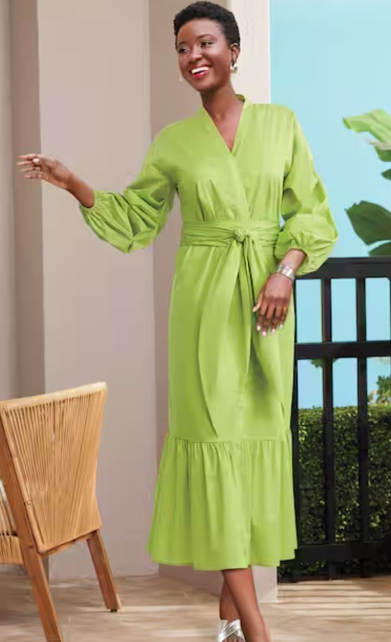 Size 20W PLUS Ashro Lime Green Summer Wedding Vacation Farah White Dress