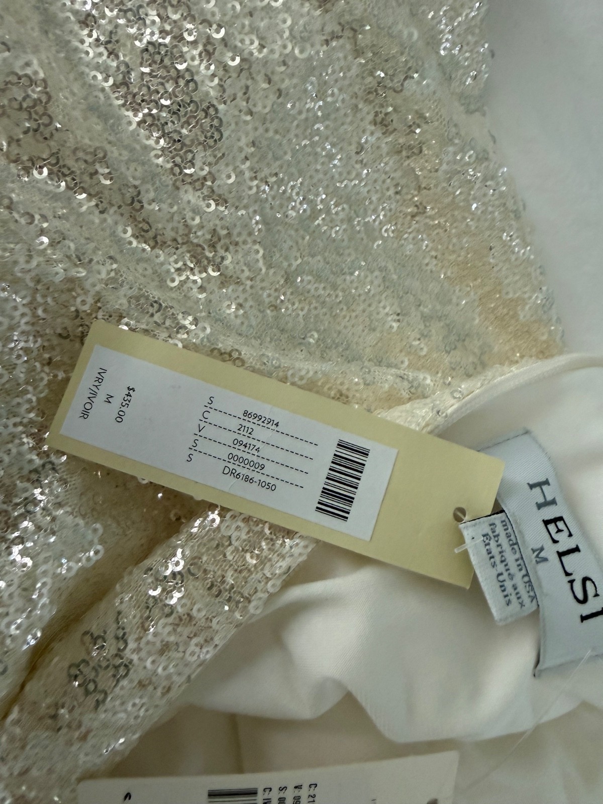 Helsi white silver dress from Anthropolgie size medium