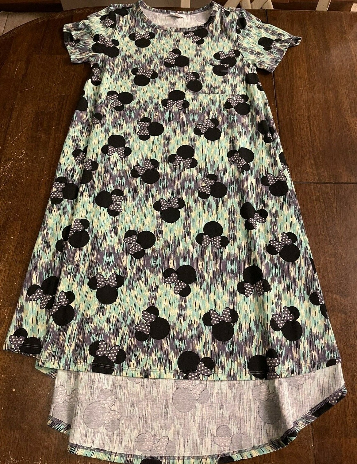 Lularoe Minnie Mouse T-Shirt Dress Women’s Sz XXS Soft Stretch Disney Vacation