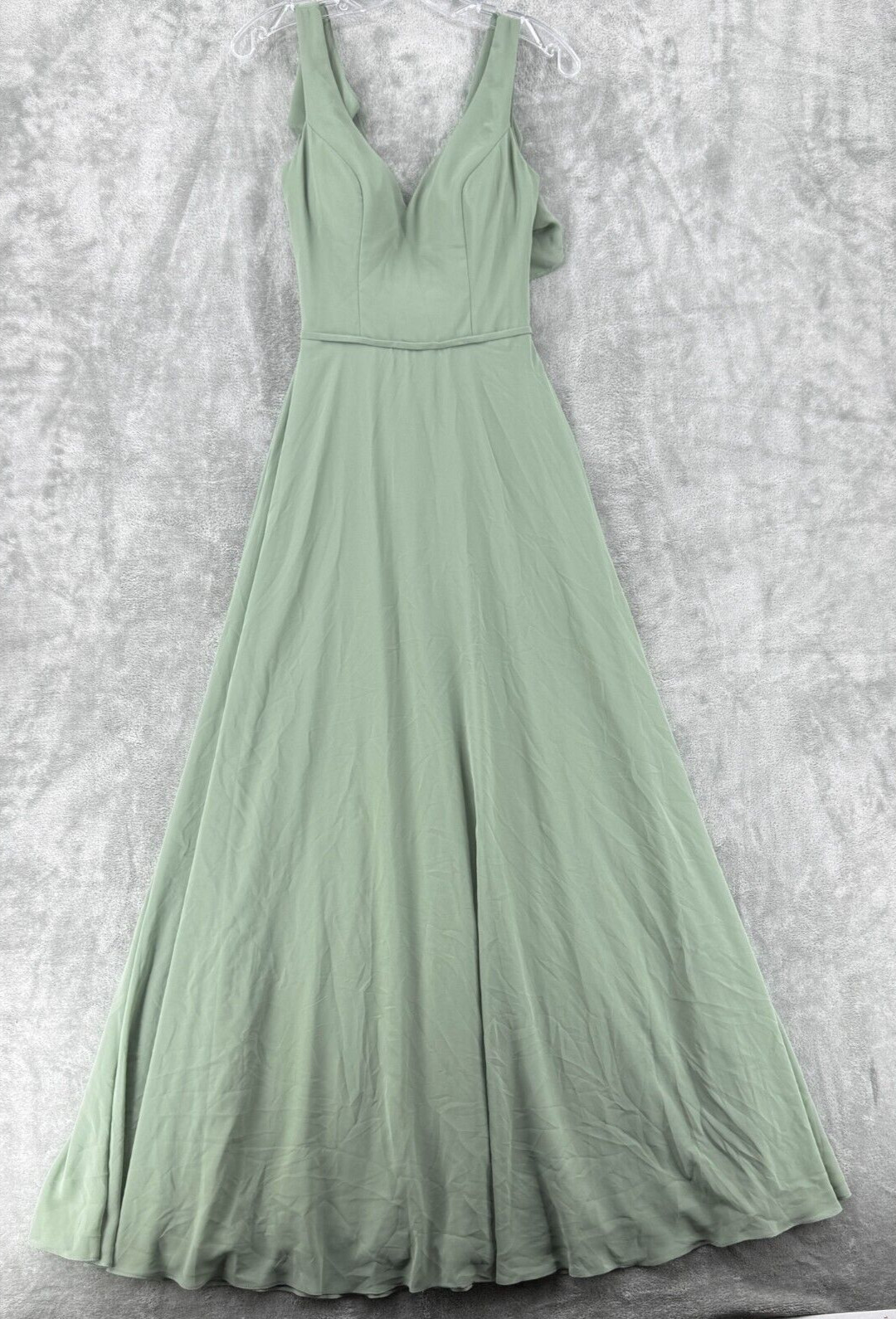 Dear Cleo Dress Womes 2 Gown Evening Event Wedding Mellanie Pistachio Chiffon