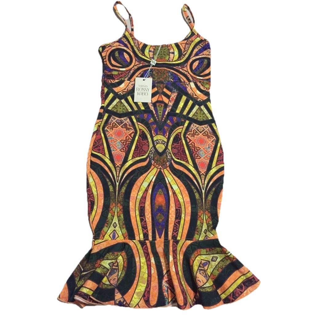 TORN BY RONNY KOBO Women’s Printed Ruffled Party Dress Retail: $369 (NWT)