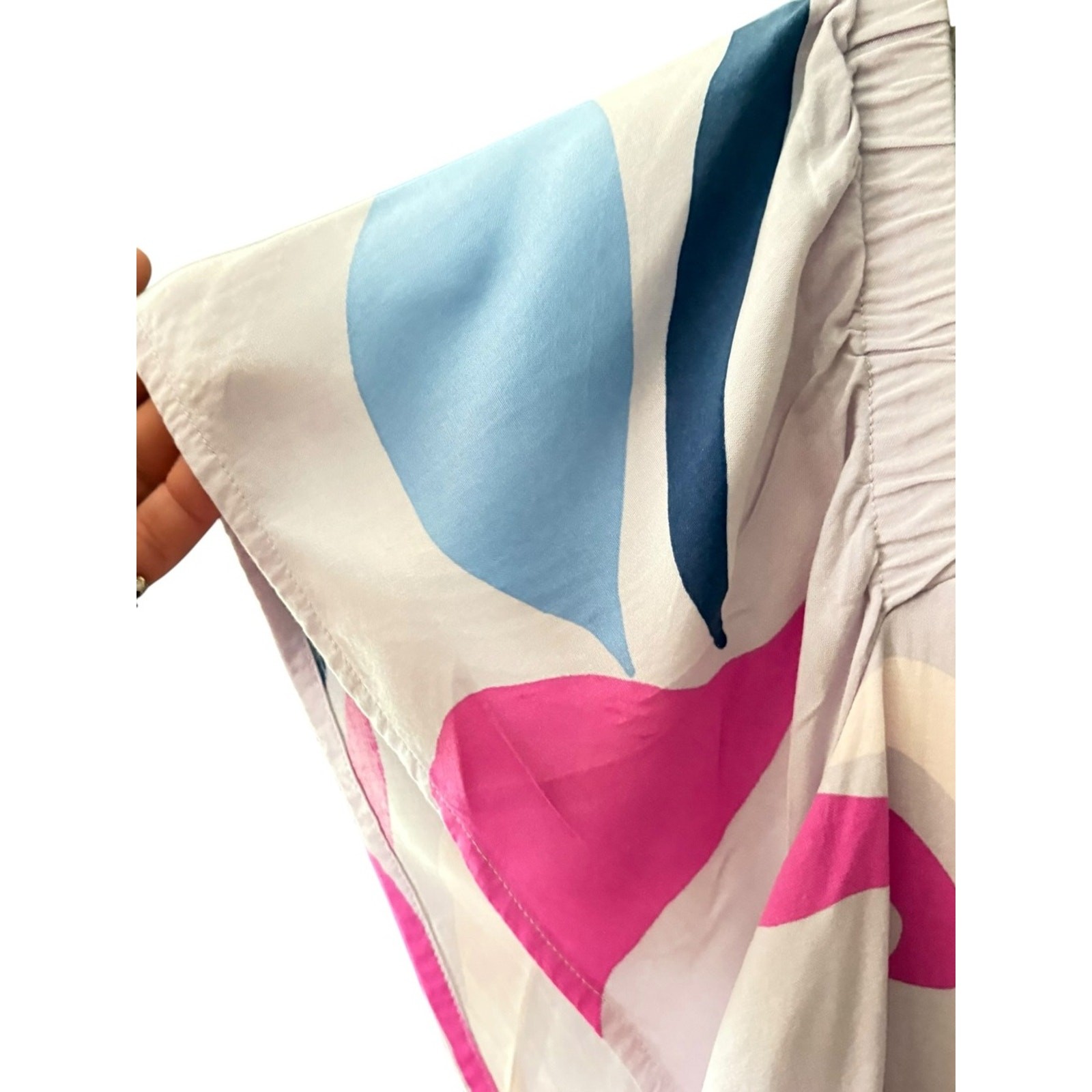 Isabel by Ingrid Pink & Multi Colored Abstract Maternity Maxi Dress sz XL