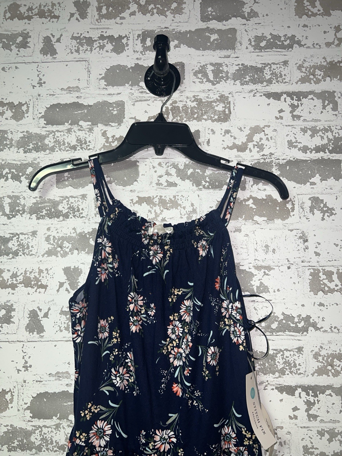 NWT! Nine Britton Lulu Knit Sleeveless Dress Size Medium Petite – Navy Floral