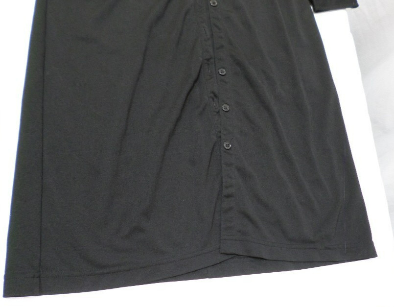 DESIGNER EXPRESS 100% POLYESTER LONG SLEEVE BUTTON UP BLACK DRESS SIZE 9/10