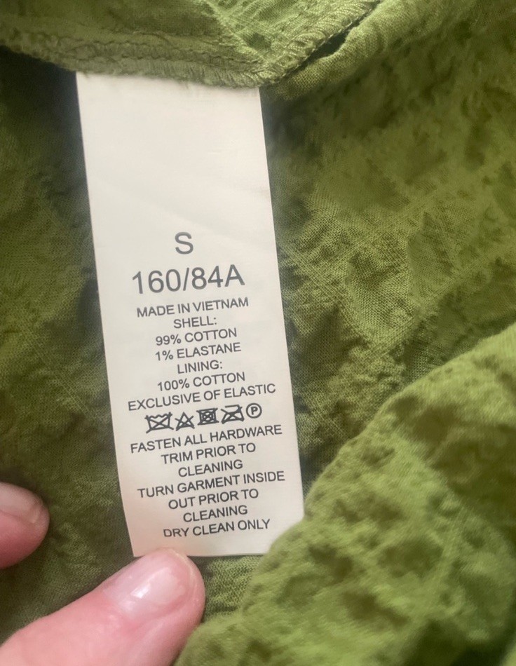 NWT Kate Spade Green Flutter Sleeve Midi Dress Small