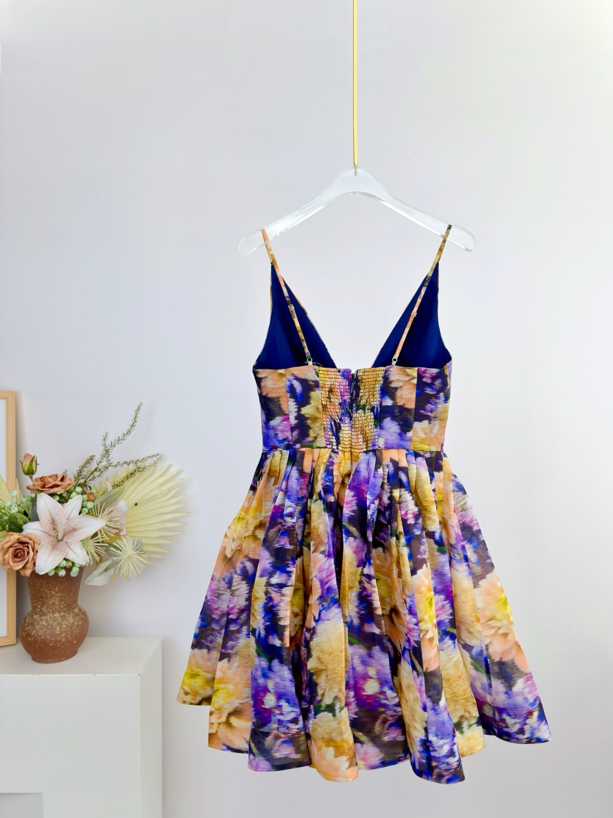 Zimermann V-Neck Straps MINI Sleeveless short skirt Dresses