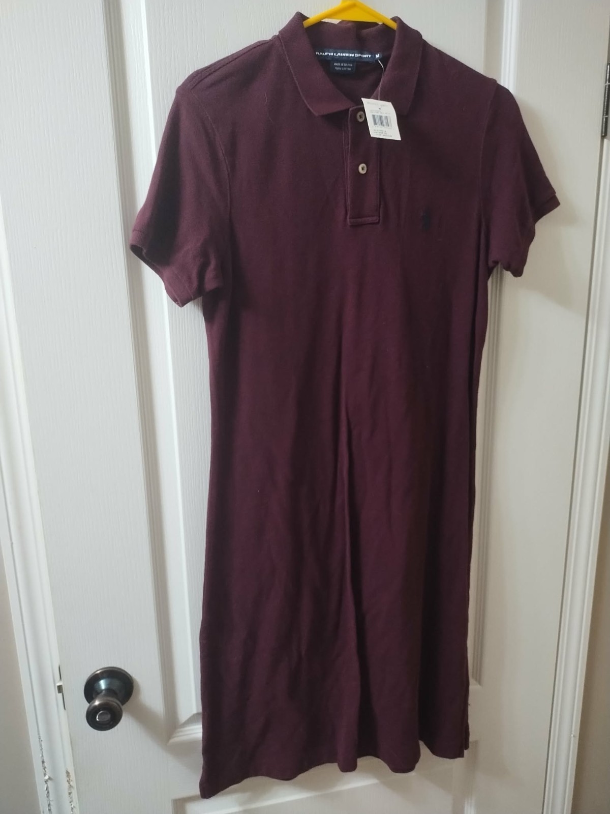 Ralph Lauren Sport Vintage Ladies Womens Mesh Dress NWT $ 125 Burgundy Sz Medium