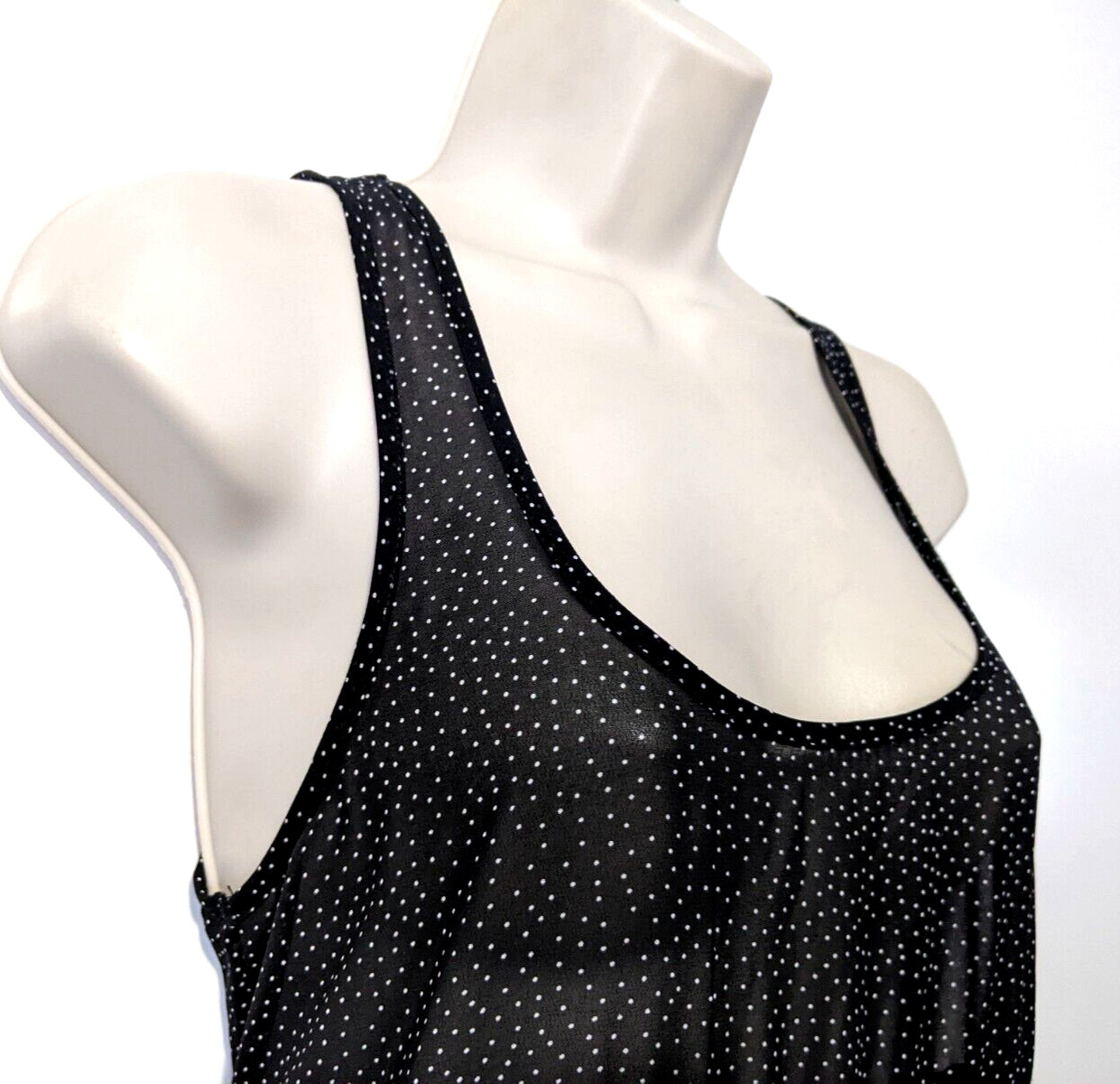 Stella Laguna Beach Women’s Dotted Sheer Dress Sz Small Polyester/Nylon Blend