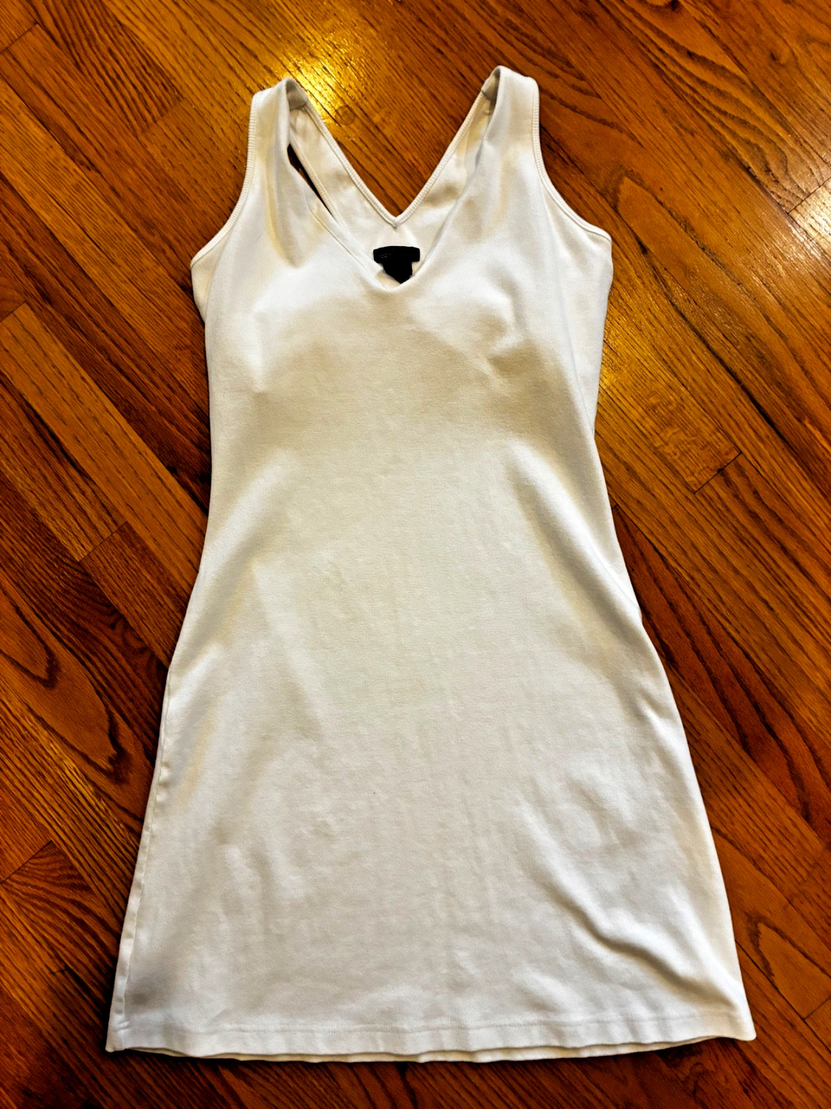 Victoria Secret Modal International Ribbed Active Dress M Cotton White Shelf Bra