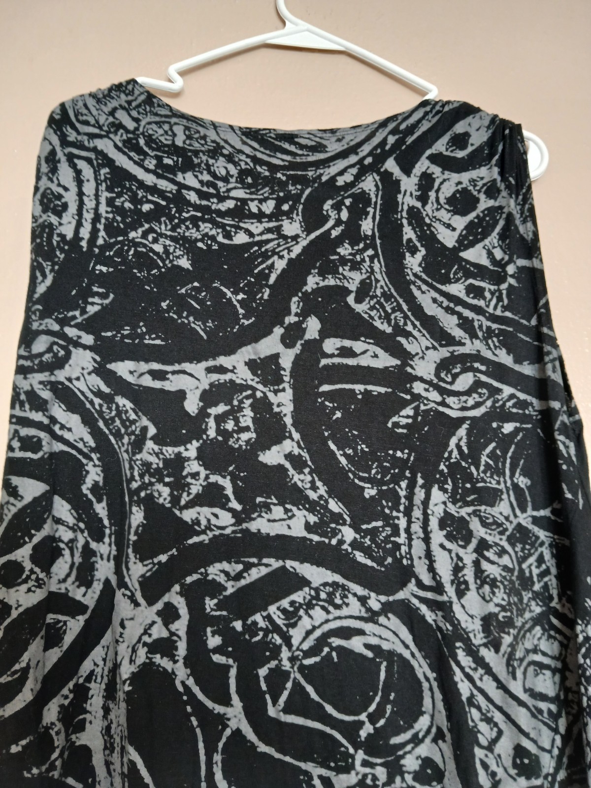 Bryn Walker Dress Large Assymetric Artsy Lagenlook Boho French Terry USA Made