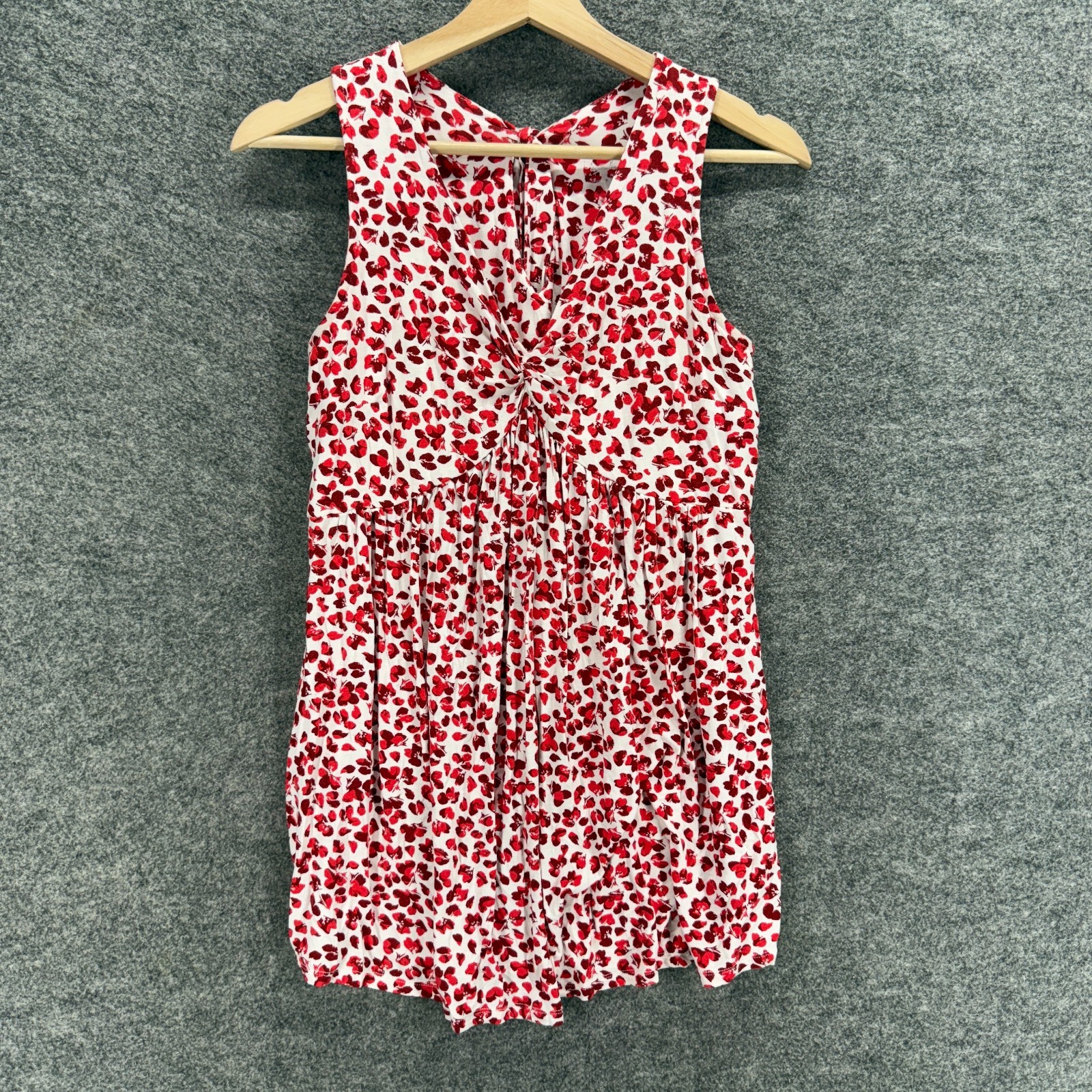 Ingrid & Isabel Maternity Dress Women S Small Red Floral Shift Short Sleeveless