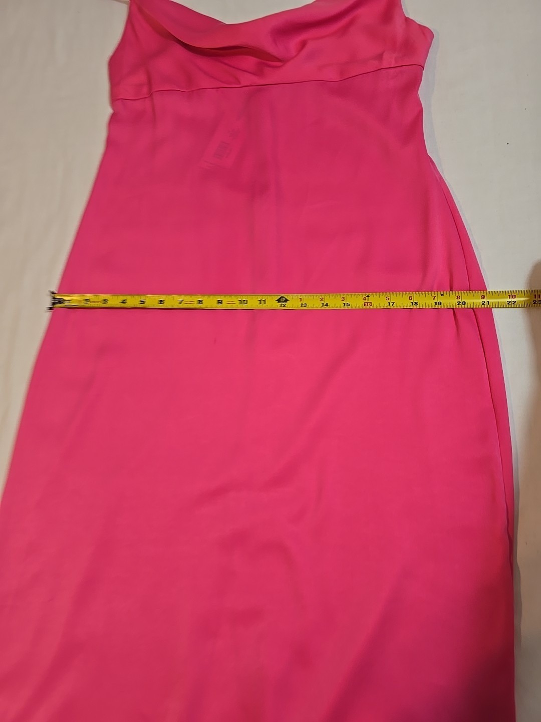 WeWoreWhat cowl neck midi dress Satin Charmeuse strappy pink Size M New