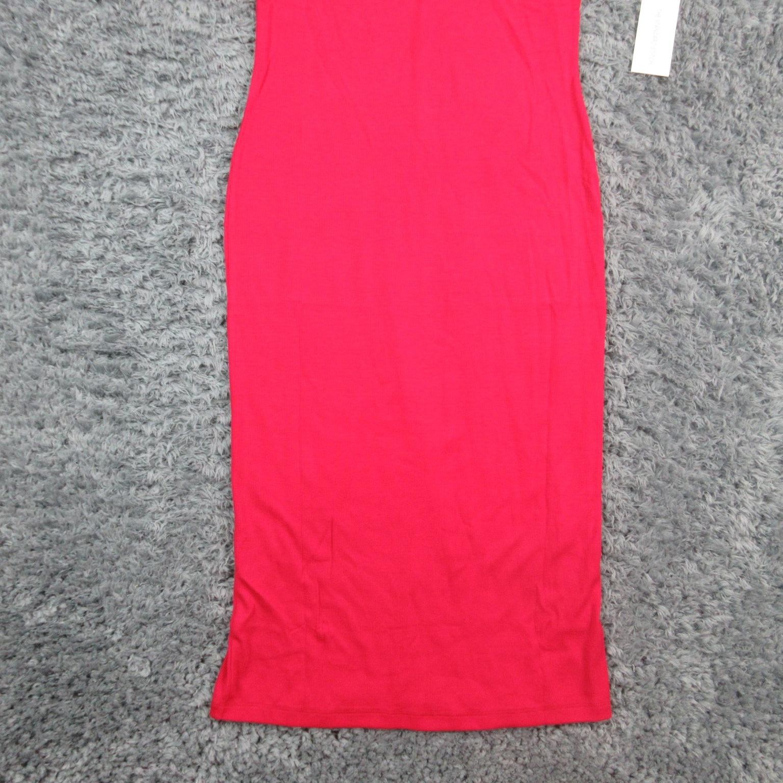 The Standard Stitch Dress Womens Large Ribbed Tank Midi Made in USA Tencel NWT