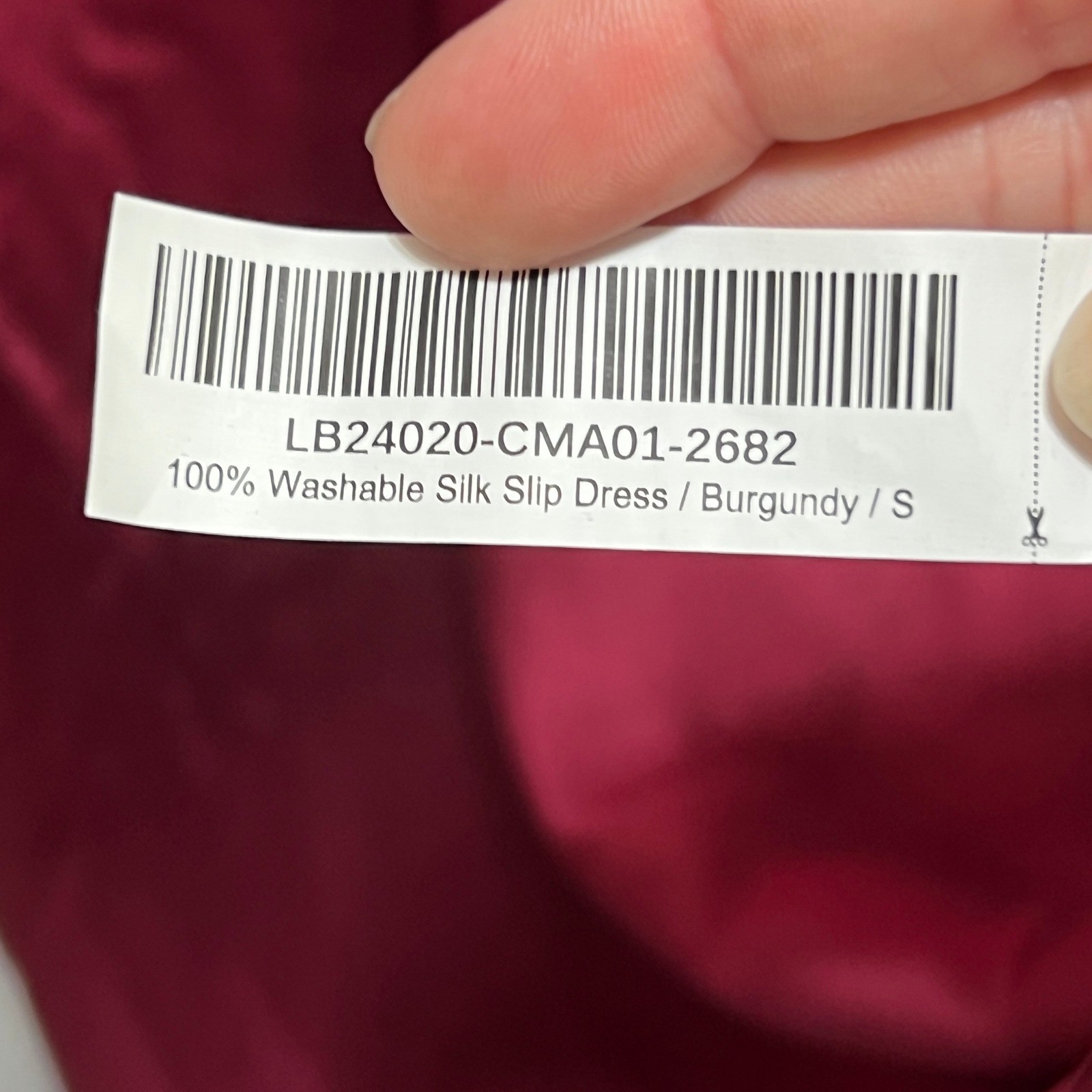 Quince 100% Washable Silk Bias Midi Slip Dress Mulberry Wine Midi V-Neck Small
