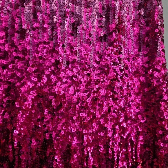 Maner Glitter Sequin Dress Adjustable Spaghetti Strap Sparkle Party Dress, Large