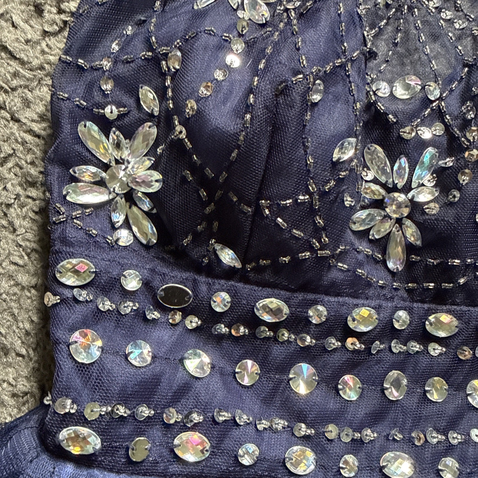 B Darlin Party TutuDress, sequins & rhinestones, Size 3/4 Holiday Prom – EUC!