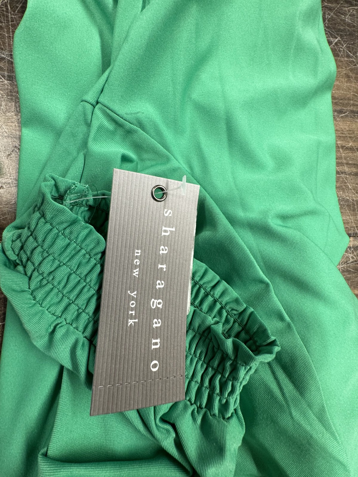 NWT!! Sharagano ,Asymetrical ,Hemline, N.Y. Pleated, Gathered Sleeve, MSRP 108