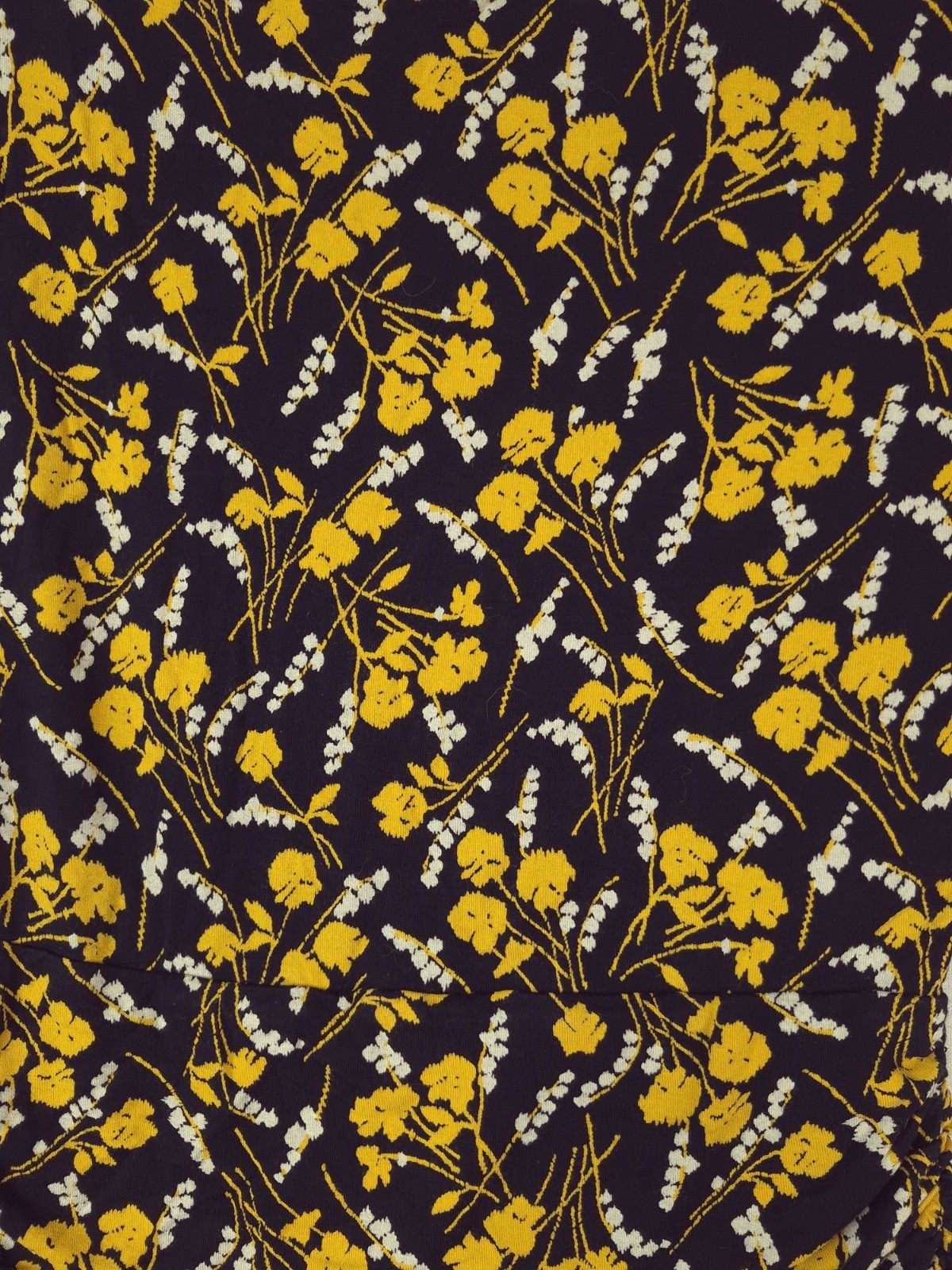 Anthropologie Maeve Paris Summer Breeze Midi Dress Yellow Floral Hook & Eye