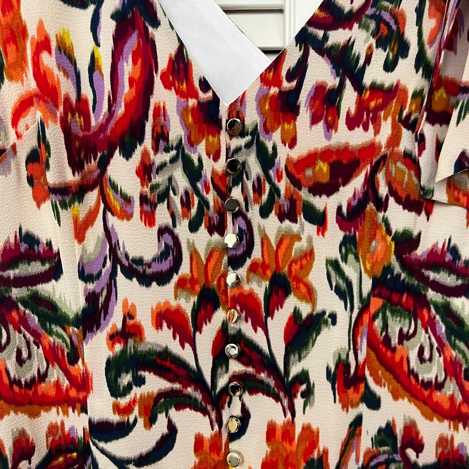 Maia Multi floral tie Strap Midi Dress Women’s 6