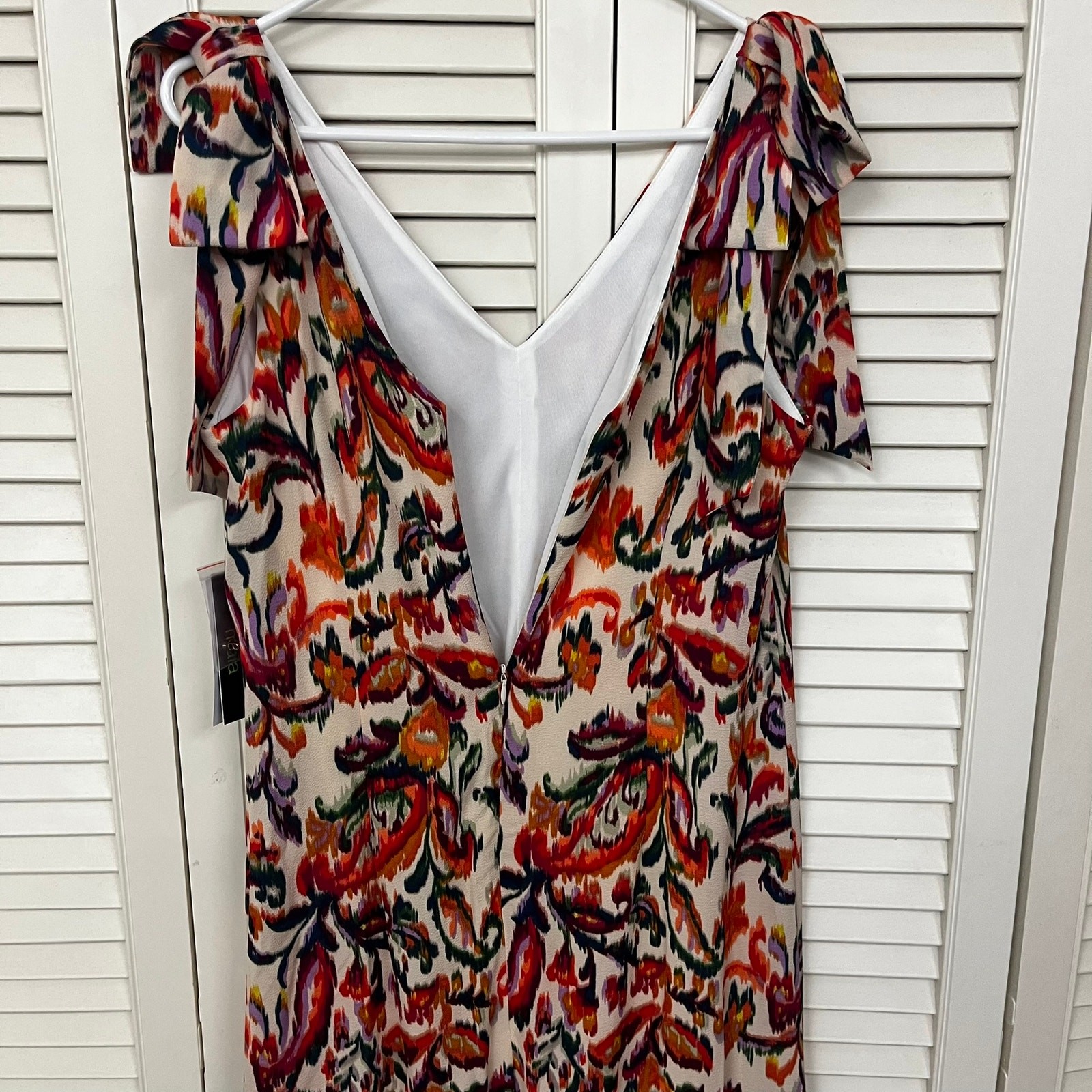 Maia Multi floral tie Strap Midi Dress Women’s 6