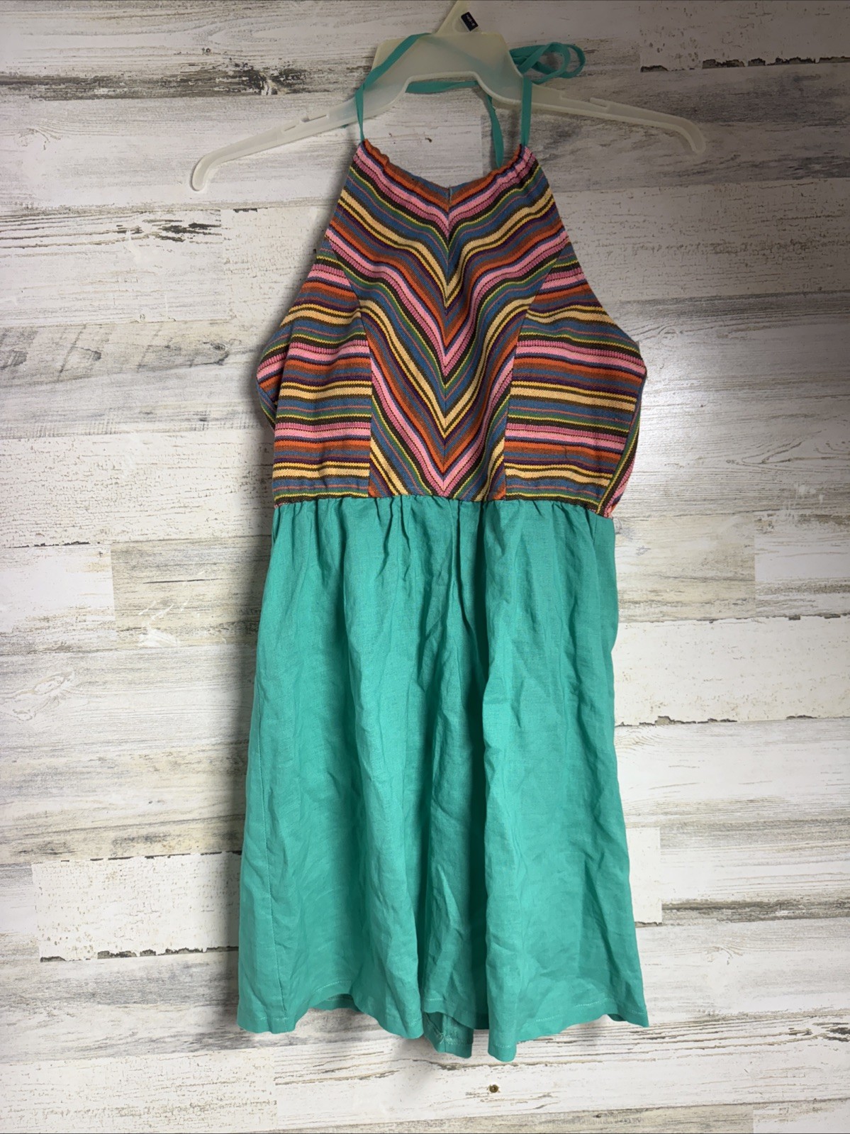 west 36th women’s Halter top sundress Size M Green