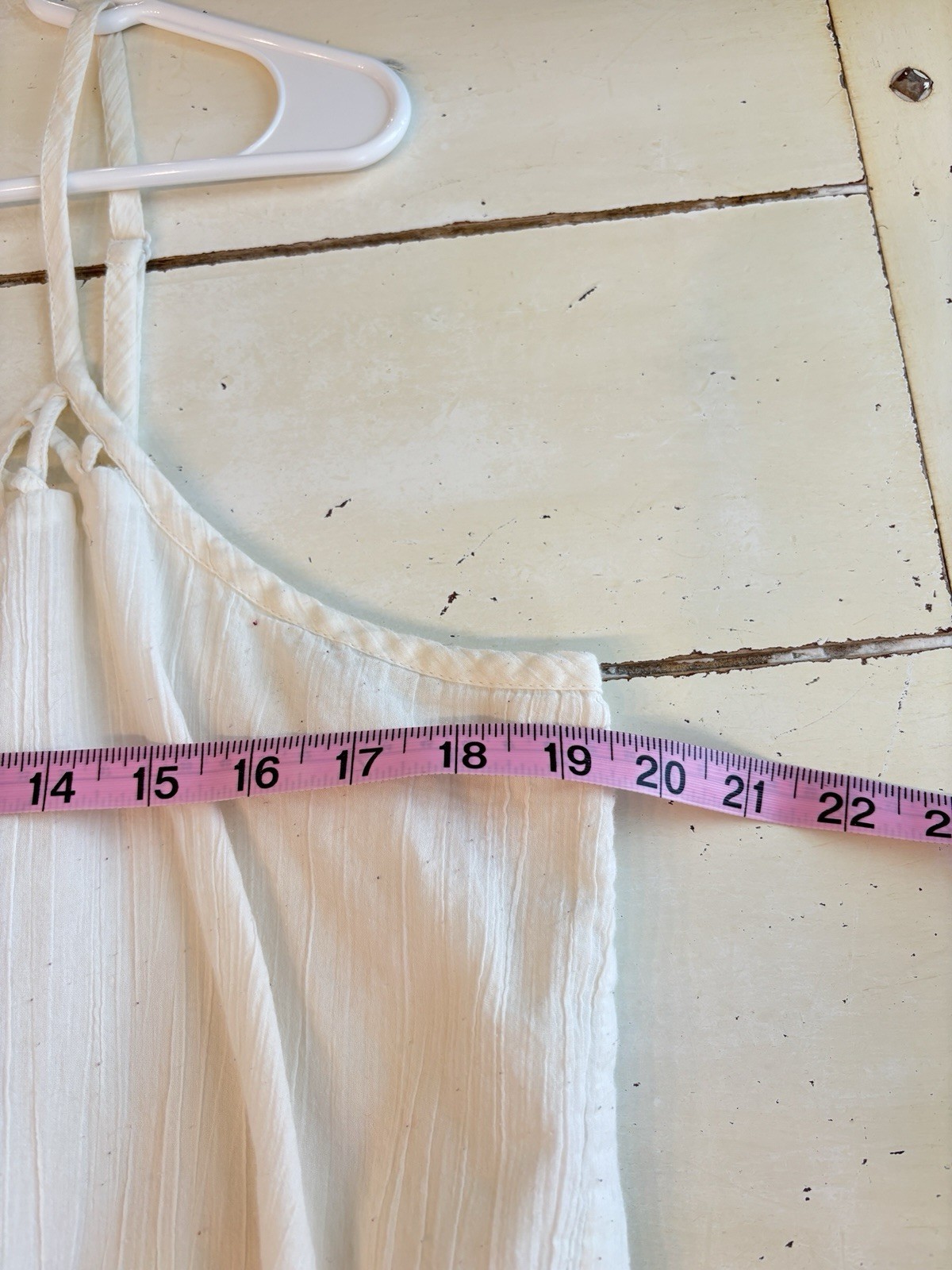 Old Navy Strappy Creme Dress Women’s XL Lined Adjustable Strap Boho Romantic