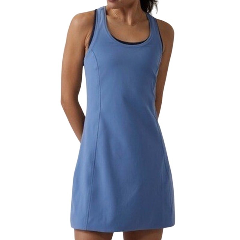 Athleta On My Way Dress Cottage Blue Women’s Size Small New With Tags Condition