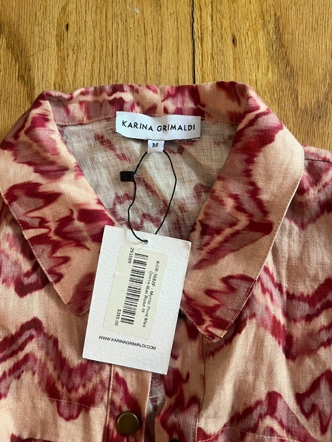 KARINA GRIMALDI ~ New! NWT M Myrtle Print Mini Dress