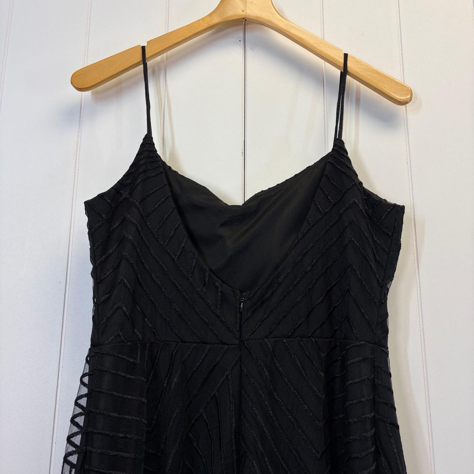 Clothes Art Deco Geometric Mesh Cocktail Dress Women Size M Classic Retro Formal