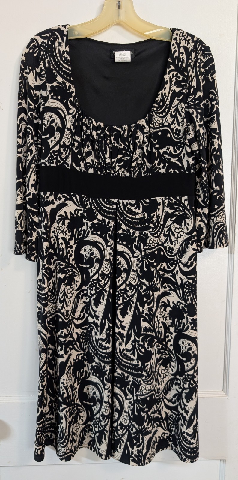Blu Sage Dress Size 8 Black White Floral