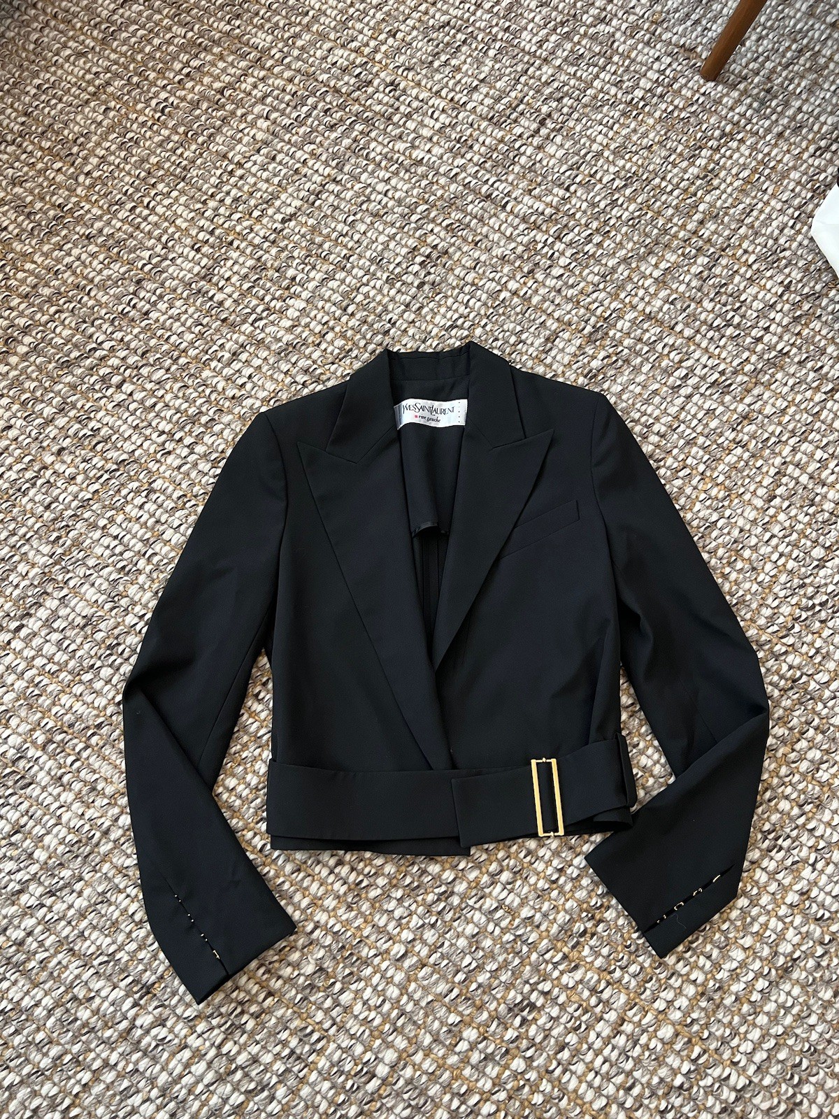 Vintage Tom Ford SS 2001 Wrap Jacket With Gold Bucket Size FR 38