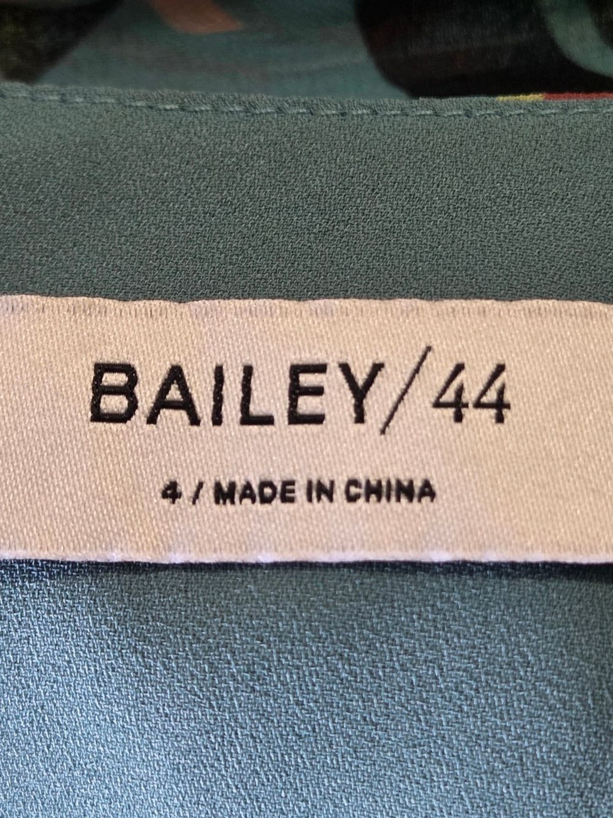 Bailey 44 Teal Abstract Asymmetrical Dress