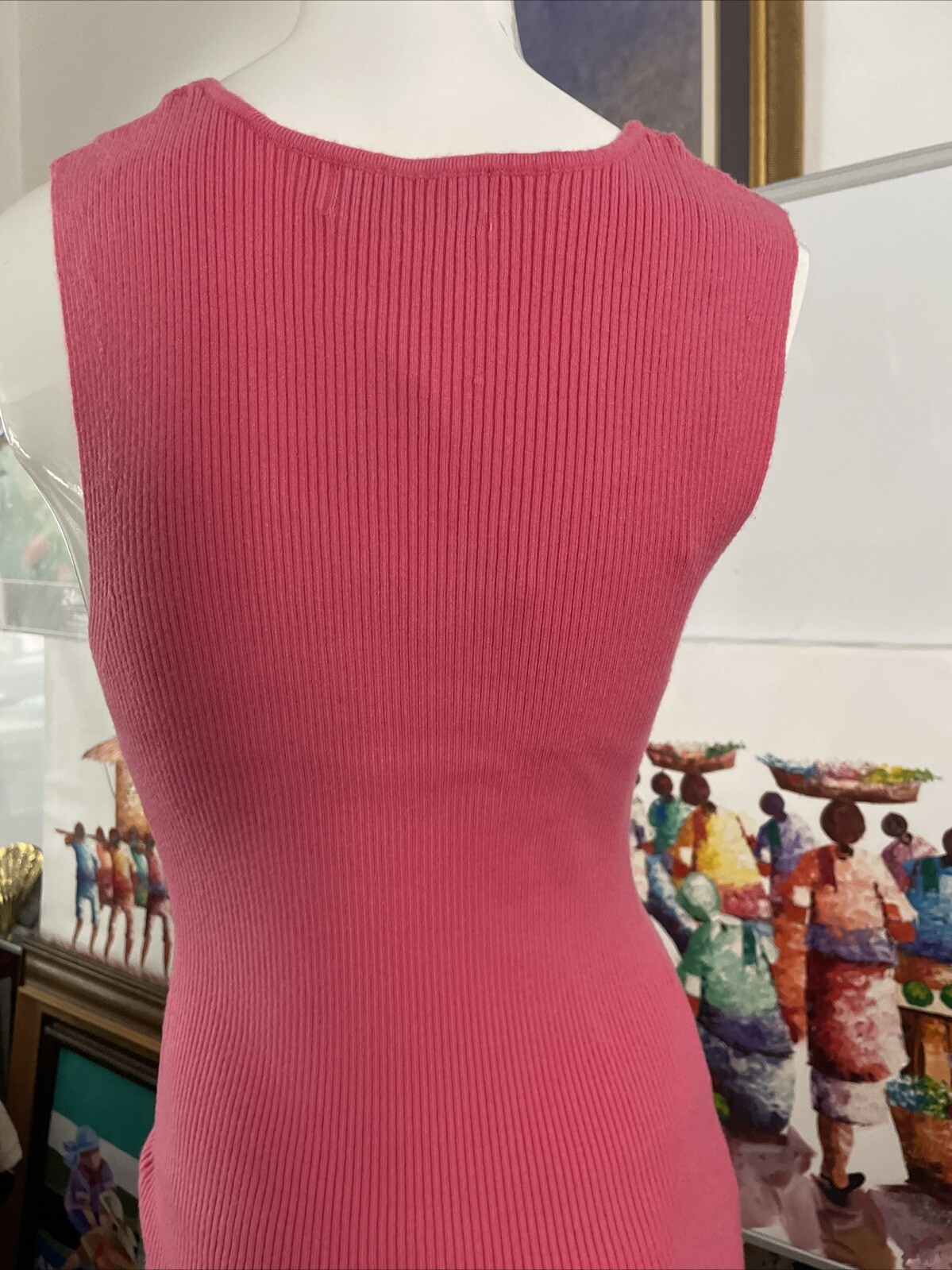 NWT Wind and Willow Bodycon Knit Stylish Dress Size Large Pink