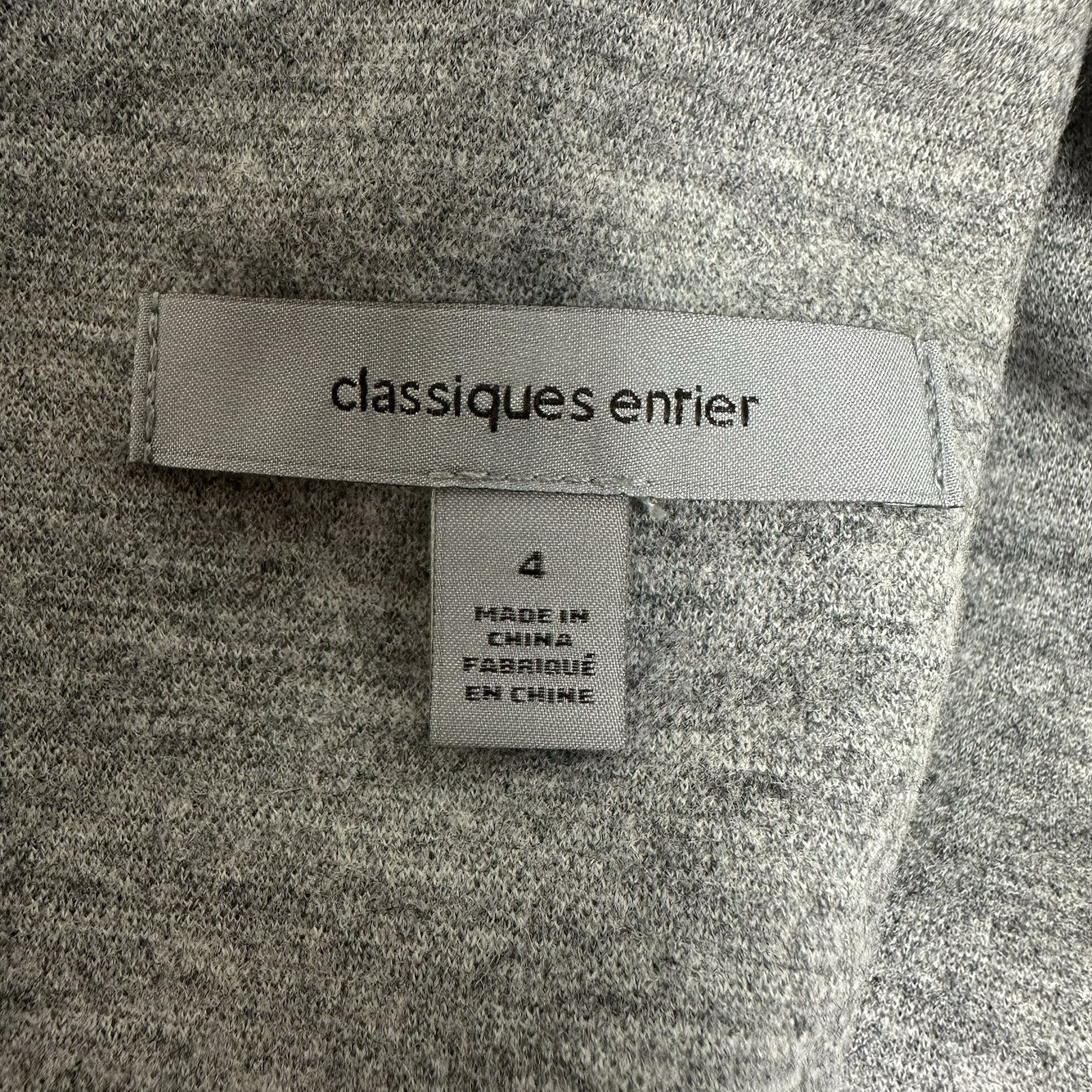 Classiques Entier Size 4 Wool Blend Sleeveless Dress Heather Gray NWT $298