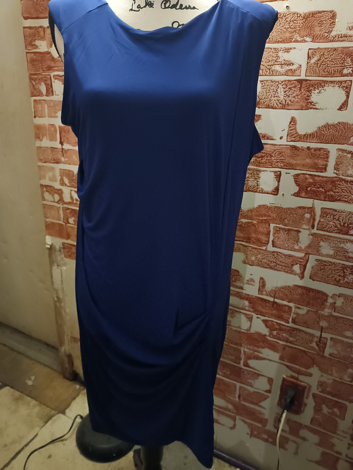 Allen B blue sleeveless Dress size XL