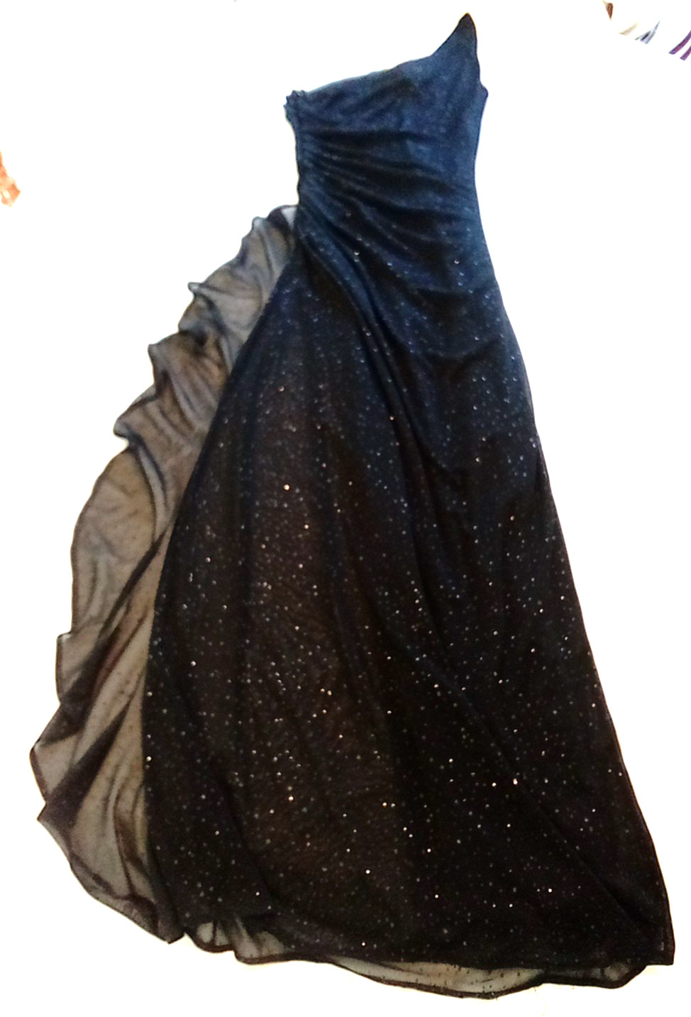 Beautiful New w/ Tags Vintage Fashion Bug Shoulder Black Formal Dress Size Small