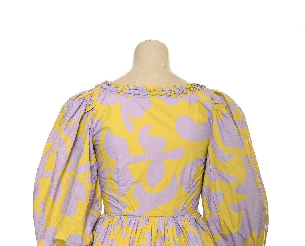 Rhode Resort Daya Printed Dress XS 2 Women’s Casual Puff Sleeve Short NEW 40243