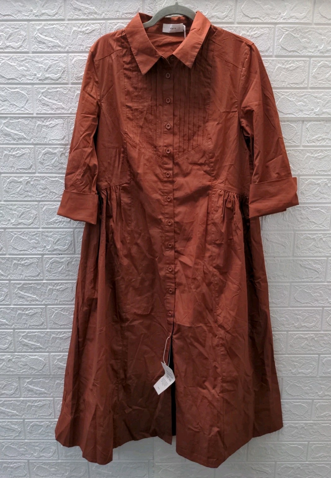 New Maye Susie Shirtdress In Terracotta Women’s Size Small US